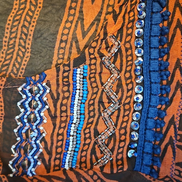 Free People Feather In The Wind Top In Blood Orange - Picture 6 of 9